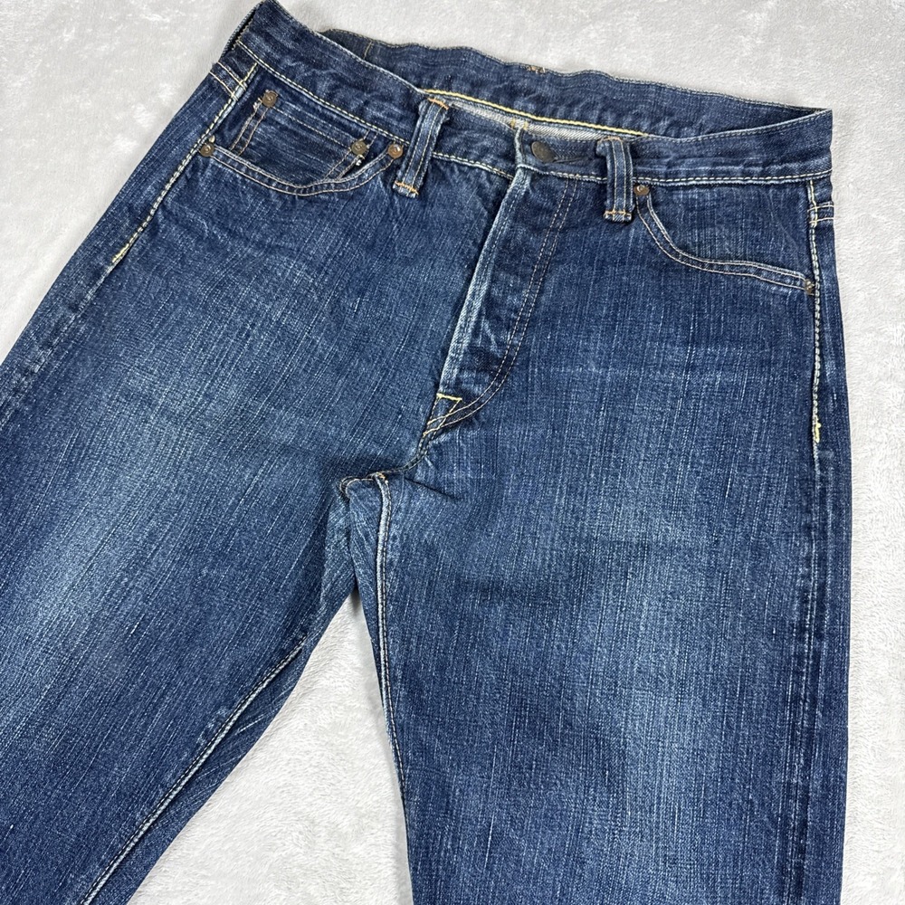 SAMURAI JEANS Straight Fit Selvedge Denim Jeans Mens Size 31X34 (Fit 29X34)